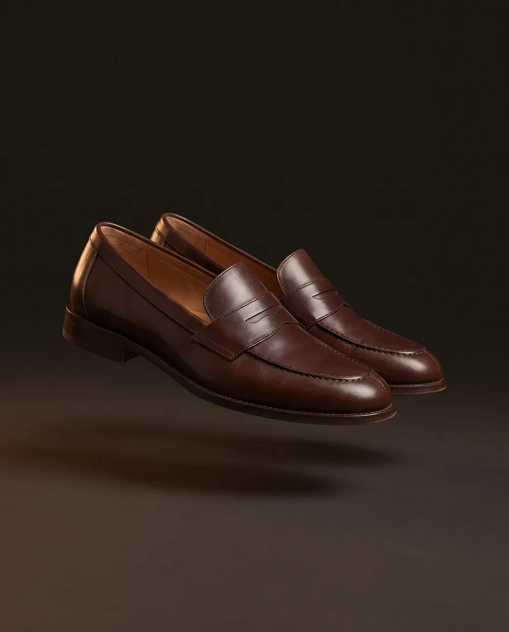 Zara leather loafers